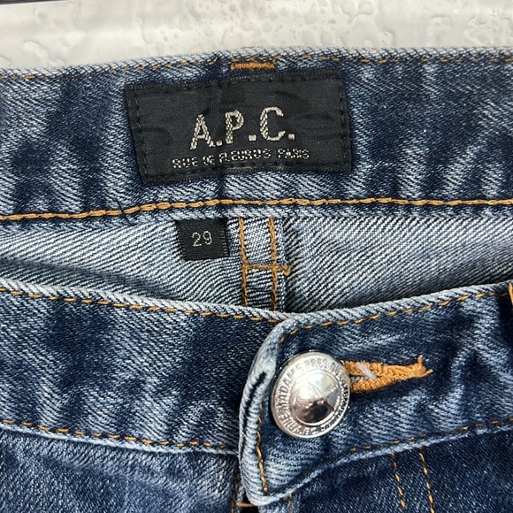 APC Mid Rise New Classic Straight Leg Jeans in Japanese Raw Selvedge Denim Jeans - Picture 4 of 9